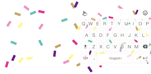 Colorful Ribbon Keyboard Theme PC screenshot
