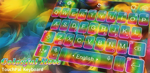 Colorful Rose Keyboard Theme PC screenshot