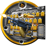 Metal Cool Gun Keyboard Theme for PC Metal Cool Gun Keyboard Theme for PC