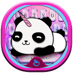 Cute Panda Unicorn Keyboard Theme for PC