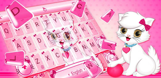 Cute Bow Kitty Keyboard Theme PC screenshot