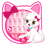 Cute Bow Kitty Keyboard Theme for PC
