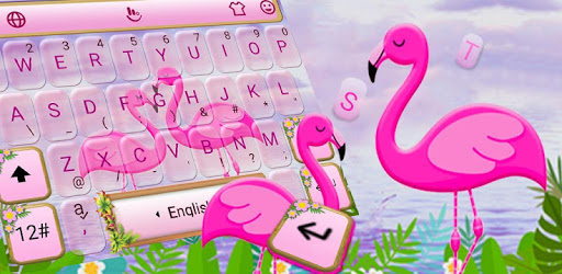 Cute Pink Flamingo Keyboard Theme PC screenshot Cute Pink Flamingo Keyboard Theme PC screenshot