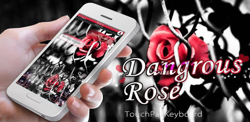 Dangerous Rose Keyboard Theme PC screenshot