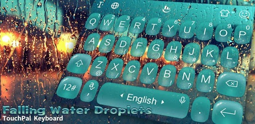 Water Droplets Keyboard Theme PC screenshot