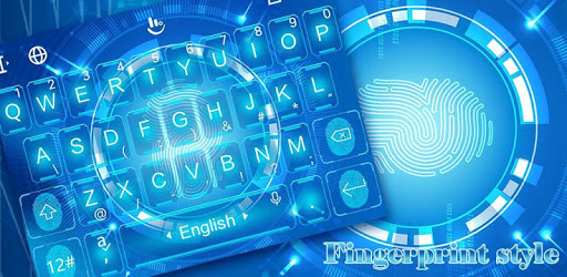 Fingerprint Style Tech Keyboard Theme PC screenshot