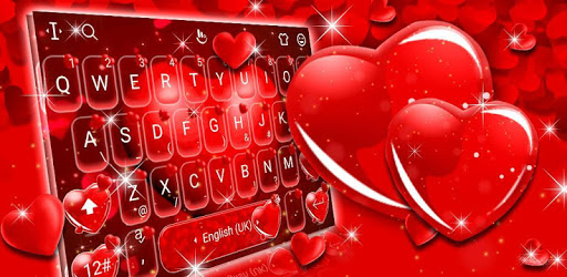 Live Floating Love Heart Valentine Keyboard Theme PC screenshot
