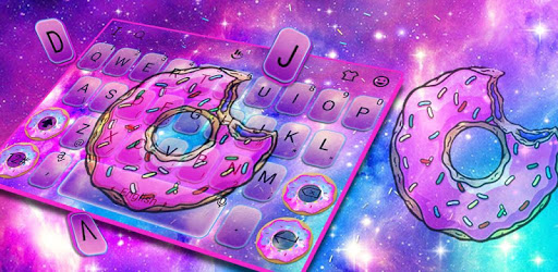 Galaxy Donut Keyboard Theme PC screenshot