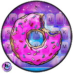 Galaxy Donut Keyboard Theme for PC