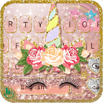 Glittering Diamond Unicorn Keyboard Theme icon