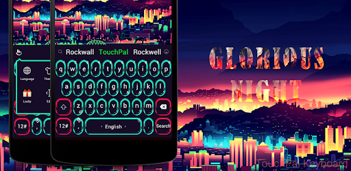 Glorious Night Keyboard Theme PC screenshot Glorious Night Keyboard Theme PC screenshot