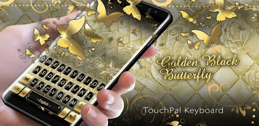 Golden Black Butterfly Keyboard Theme PC screenshot Golden Black Butterfly Keyboard Theme PC screenshot