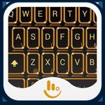 Golden Crystal Keyboard Theme for PC Golden Crystal Keyboard Theme for PC