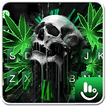 Green Weed Skull Keyboard Theme for PC Green Weed Skull Keyboard Theme for PC
