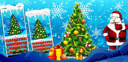 3D Snowing Christmas Keyboard Theme PC screenshot