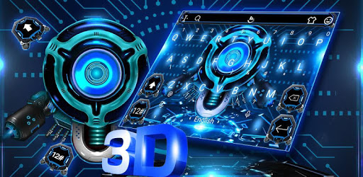 3D High Tech Keyboard Theme PC screenshot 3D High Tech Keyboard Theme PC screenshot
