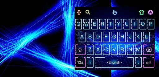 Neon Hologram Keyboard Theme PC screenshot Neon Hologram Keyboard Theme PC screenshot