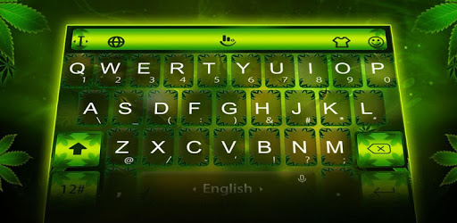 Neon Emerald Green  Keyboard Theme PC screenshot