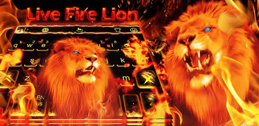 Live Fire Lion Keyboard Theme PC screenshot Live Fire Lion Keyboard Theme PC screenshot