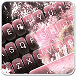 Live 3D Pink Cherry Blossom Rain Keyboard Theme for PC