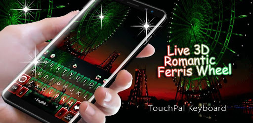 Live 3D Romantic Ferris Wheel Keyboard Theme PC screenshot