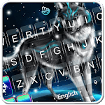 Live 3D Winter Snowing Wolf Keyboard Theme icon