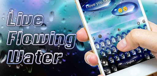 Live Flowing Water Keyboard Theme PC screenshot