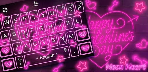 Live Neon Heart Keyboard Theme PC screenshot Live Neon Heart Keyboard Theme PC screenshot