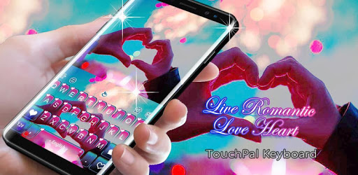 Live 3D Romantic Love Heart Keyboard Theme PC screenshot