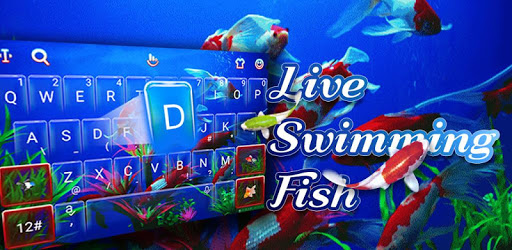 Live Cute Swimming Fish Emoji Keyboard Theme PC screenshot