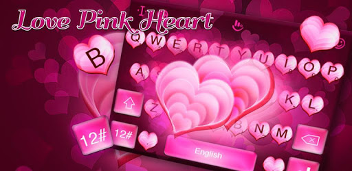 Love Pink Heart Keyboard Theme PC screenshot Love Pink Heart Keyboard Theme PC screenshot