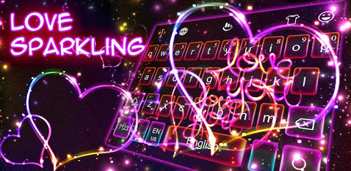 Love Sparkling Heart Keyboard Theme PC screenshot Love Sparkling Heart Keyboard Theme PC screenshot