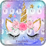 Lovely Water Star Unicorn Keyboard Theme icon