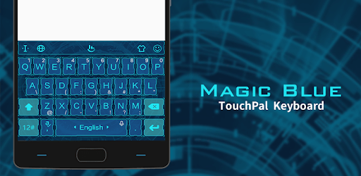 Magic Blue FREE Keyboard Theme PC screenshot