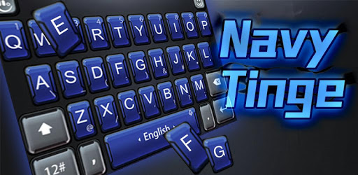 Navy Tinge Keyboard Theme PC screenshot