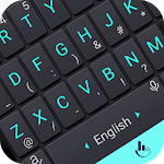 Neon Blue Power Button Keyboard Theme icon