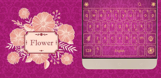 Noble Flower Keyboard Theme PC screenshot