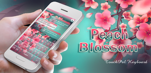 Peach Blossom Keyboard Theme PC screenshot
