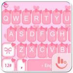 Cute Pink Bow Keyboard Theme icon