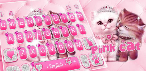 Cute Pink Lovely Cat Keyboard Theme PC screenshot
