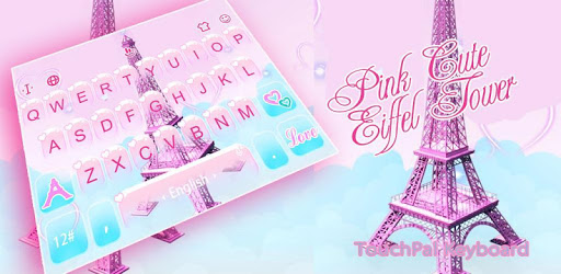 Cute Pink Eiffel Tower Keyboard Theme PC screenshot Cute Pink Eiffel Tower Keyboard Theme PC screenshot