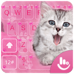 Lovely Pink Cute Kitty Cat Keyboard Theme for PC Lovely Pink Cute Kitty Cat Keyboard Theme for PC