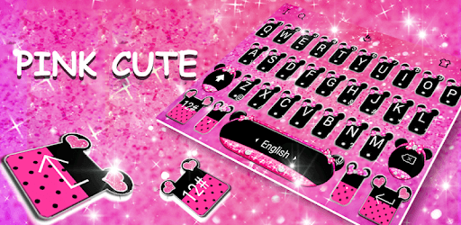 Pink Cute Bowknot Keyboard Theme PC screenshot