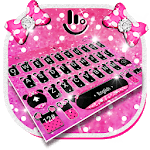 Pink Cute Bowknot Keyboard Theme icon