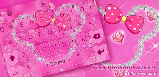 Glitter Pink Diamond Minny Keyboard Theme PC screenshot Glitter Pink Diamond Minny Keyboard Theme PC screenshot