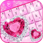 Pink Diamond Princess Keyboard Theme icon