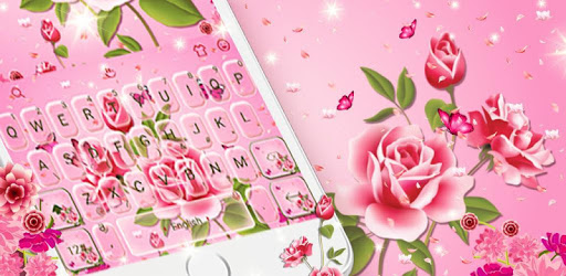 Pink Rose Garden Keyboard Theme PC screenshot Pink Rose Garden Keyboard Theme PC screenshot