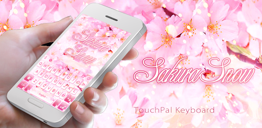 Sakura Snow Keyboard Theme PC screenshot