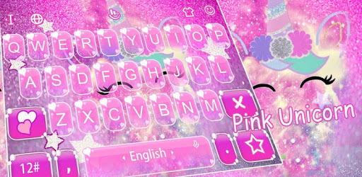 Pink Unicorn Keyboard Theme PC screenshot Pink Unicorn Keyboard Theme PC screenshot