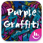 Purple Graffiti Keyboard Theme for PC Purple Graffiti Keyboard Theme for PC